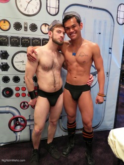 wehonights:  From IML 2015, it’s the always sexy @Bravodelta9 &amp; @EliLewisXXX for ManHunt!