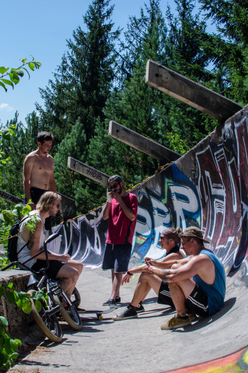 SportsmenOlympic Bobsleigh Track, Sarajevo, Bosnia and Herzegovina, August 2017. © 2017 Giulia Calec