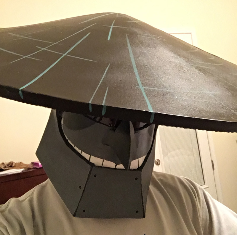 kaleidraws:For my first attempt at an EVA Foam mask/helmet, this turned out pretty