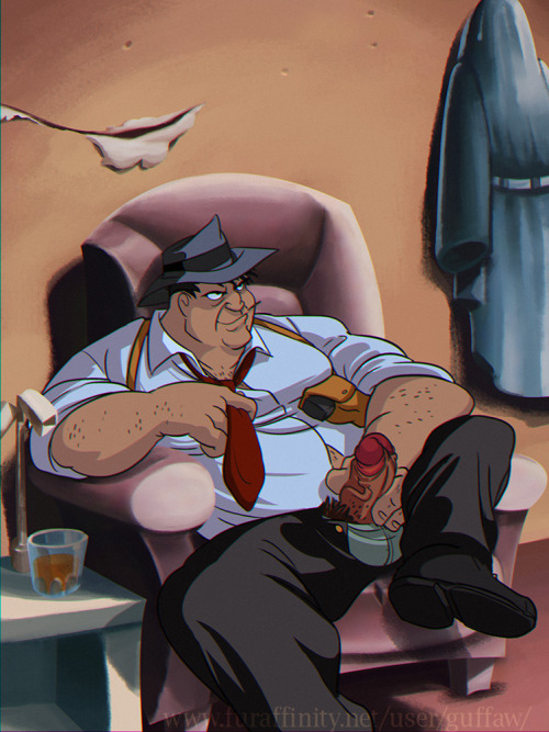 heyguffaw:  Picture commissioned by  Srednivashtar of detective Harvey Bullock from BTASEvidently NSFW