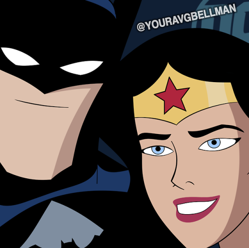 (2/3) A series of selfies of a few of the DCAU voice actors, done in the style of their characters! 