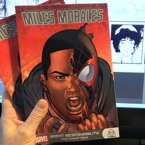 Just got these comps.Miles Morales means so much to @brianmbendis and me, and I miss Justin every da