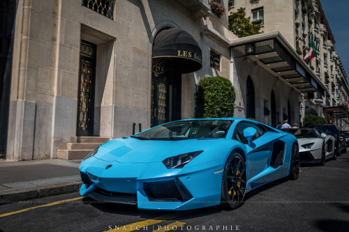 automotivated:  Lamborghini Aventador Lp700-4 Baby Blue (by Snatch Photographie)