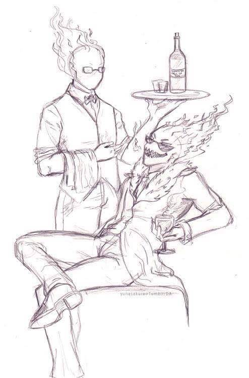 probably-obsessed-with-trash: Original by: @yunasakura Colored version by me! Was just a fun thing t