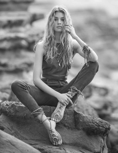 lightweight-discrepancies: Stella Maxwell Models the Ultimate Beach Fashions in ELLE France