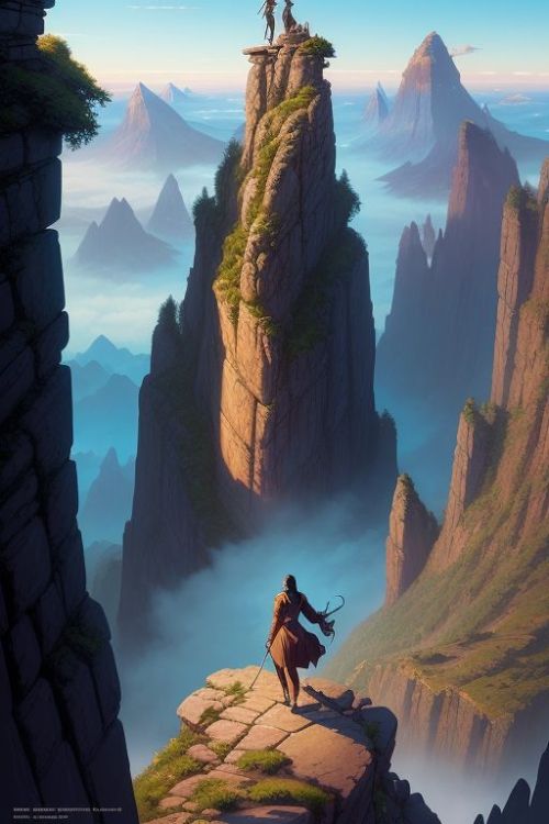 fantasy landscape ai photo.