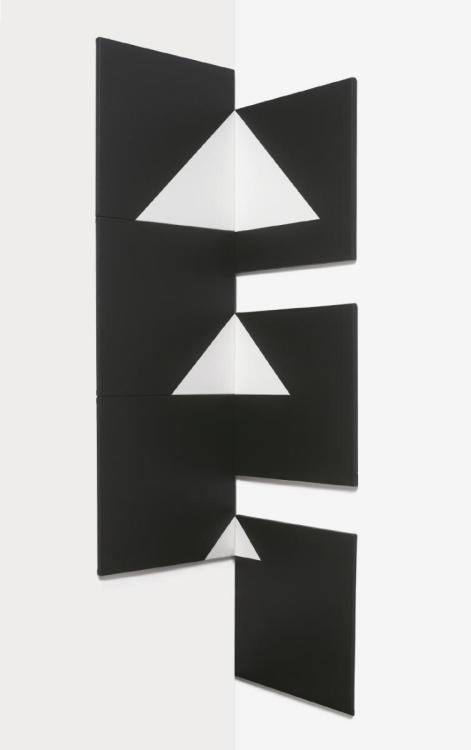 Imre Kocsis [Hungary] (1937–2015) ~ ‘B. XIV 75 Corner Image-Object’, 1975. Acrylic on ca