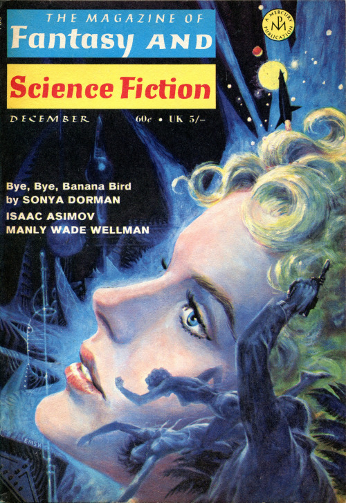 scificovers: The Magazine of Fantasy and Science Fiction, December 1969. Cover by Ed Emshwiller. 