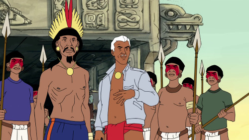 A Native American Indians Pyramid, in Mike Tyson Mysteries, A River Runs Through It Into a Heart of 