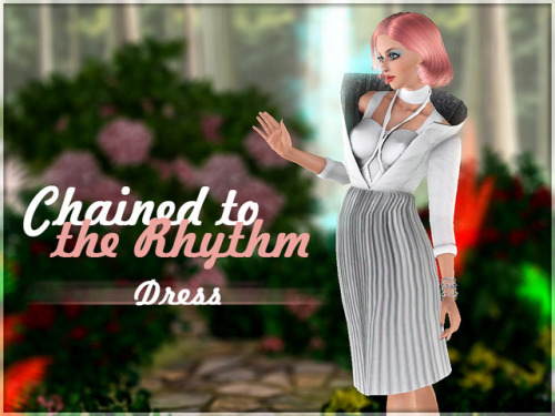 kiolometro: Chained to the Rhythm. White dress and sport suit. For young adult sims. Download for S