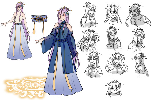 redid a few refs for the xianxia campaign before kick off :^D  i absolutely adore every single chara