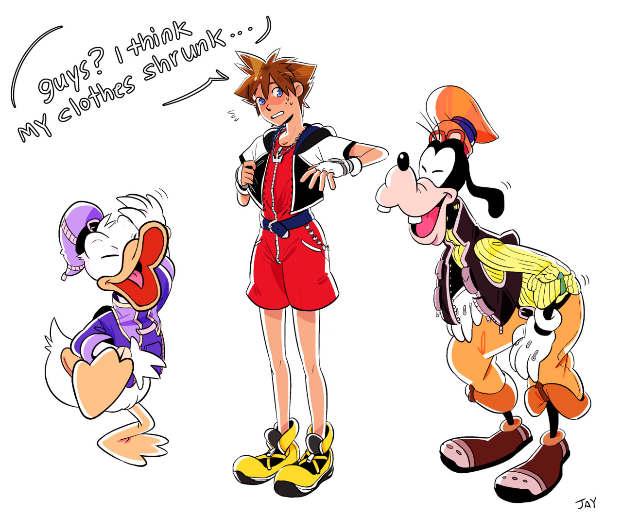 yourhandiheld:  redrew an old trinity thing ∠( ᐛ 」∠)＿ !! we love you short-short