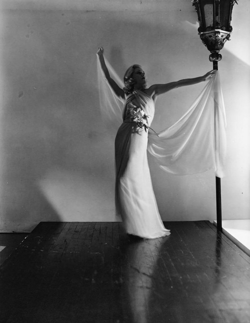 lovegingerogers: Ginger Rogers in a grecian evening gown, photographed by Horst P. Horst for Vogue P