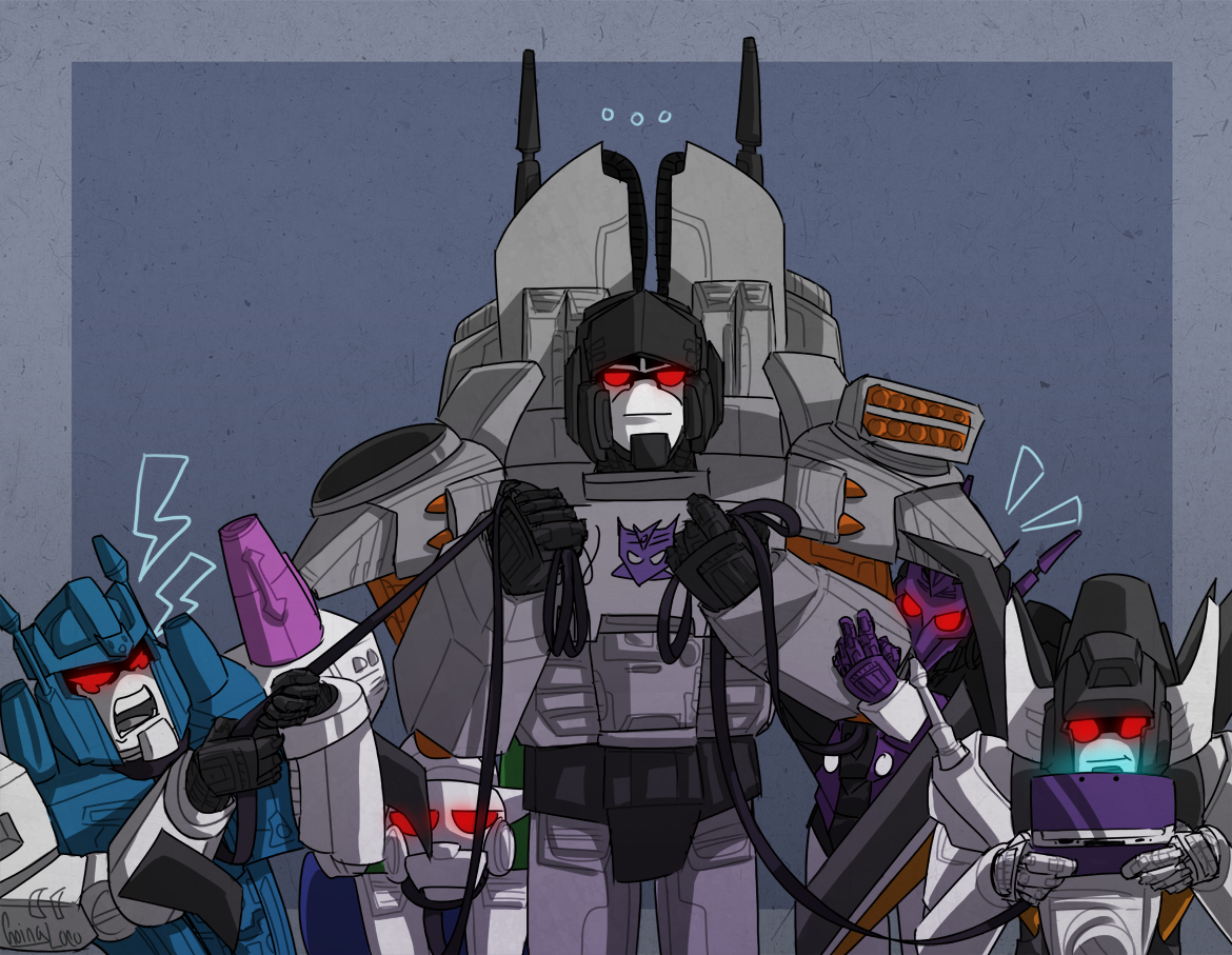 gunthatshootsennui:  goingloco:  Megatron is questioning his life choices.  Ahh,