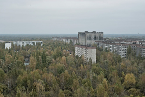 Pripyat High-Rise View (by jamescharlick)Pripyat was the town built for the workers at the Chernobyl