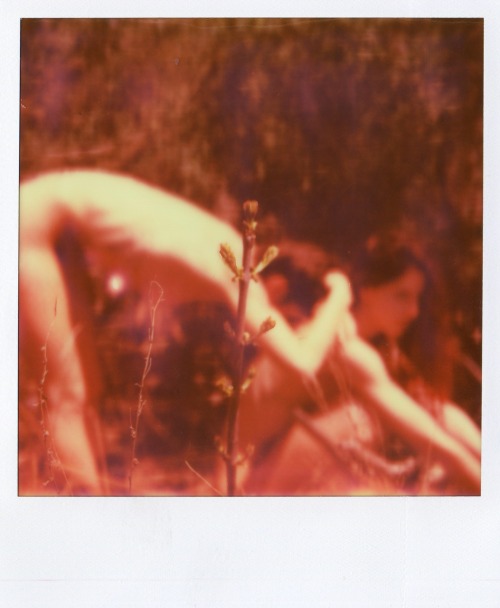 polabeard:  Cam Damage & Jacs Fishburne, Hippie Hollow, March 2014. Impossible Project film shot by polabeard. Reblogging with credits intact ok. 