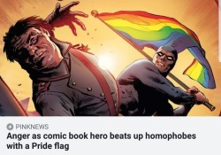 thefingerfuckingfemalefury: alexagent21:  geekandmisandry: Blessed image.  I’m angry I haven’t seen this yet   &lt;3 A good way to start Gay Pride Month &lt;3  