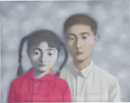 thunderstruck9:Zhang Xiaogang (Chinese, b. 1958), Bloodline: Big Family No. 11, 1998. Oil on canvas,