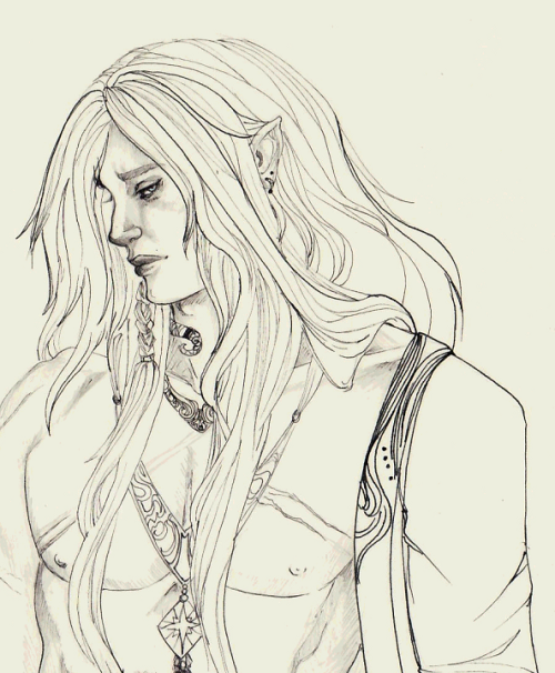 superstringharmony:An unhappy Maedhros to go with the theme of me never drawing smiling folk.  