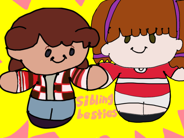 Wade and Patty Farrell are brother and sister and their friendship is so cute🥺❤️ #siblings#sibling goals #diary of a wimpy kid  #artists on tumblr #fanart#film#movies#my art#doawk#art#digital art#illustration#friends#wholesome#aww#cute