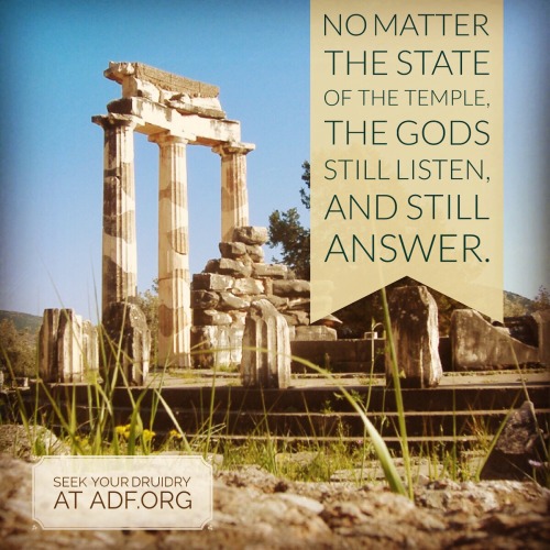 chronarchy: No matter the state of the temple, the gods still listen, and still answer. Photo: The T