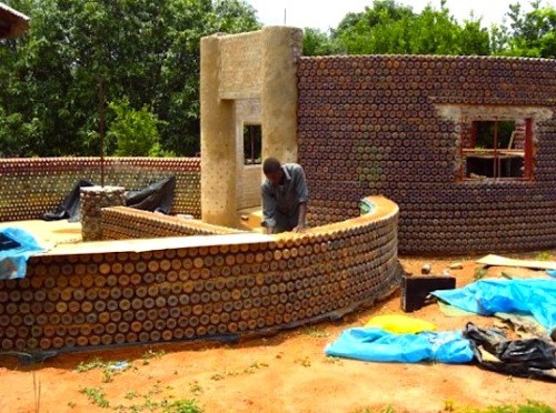 c4ss:  This 2 bedroom house built from recycled plastic bottles is bulletproof and fireproof and can
