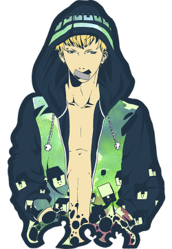 ree-channn:  The weather is completely unbearable here. Rotating brownouts aren’t helping either and this took forever to color since PS kept on crashing for me. Nice. Well, here’s a transparent Noiz… *flops* 