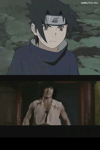 smlyz:  Sasuke/Jackie Chan 