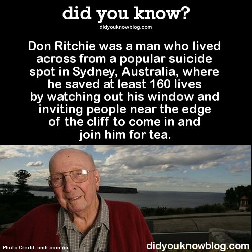 Porn Pics did-you-kno:  Don Ritchie was a man who lived