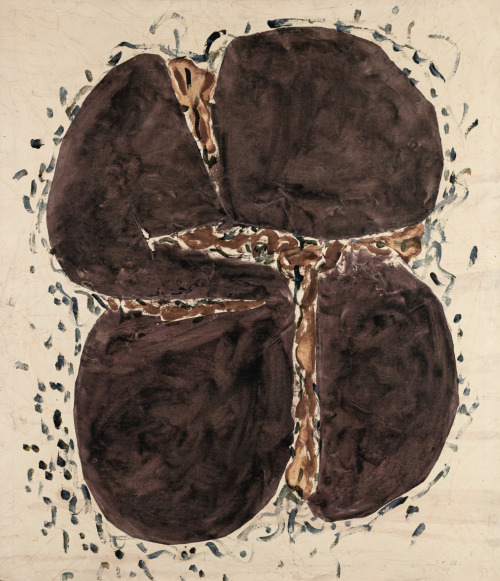 theegoist: Simon Hantaï (Hungarian-French, 1922-2008) - Meun, oil on canvas, 91,5 x 79 cm (1968