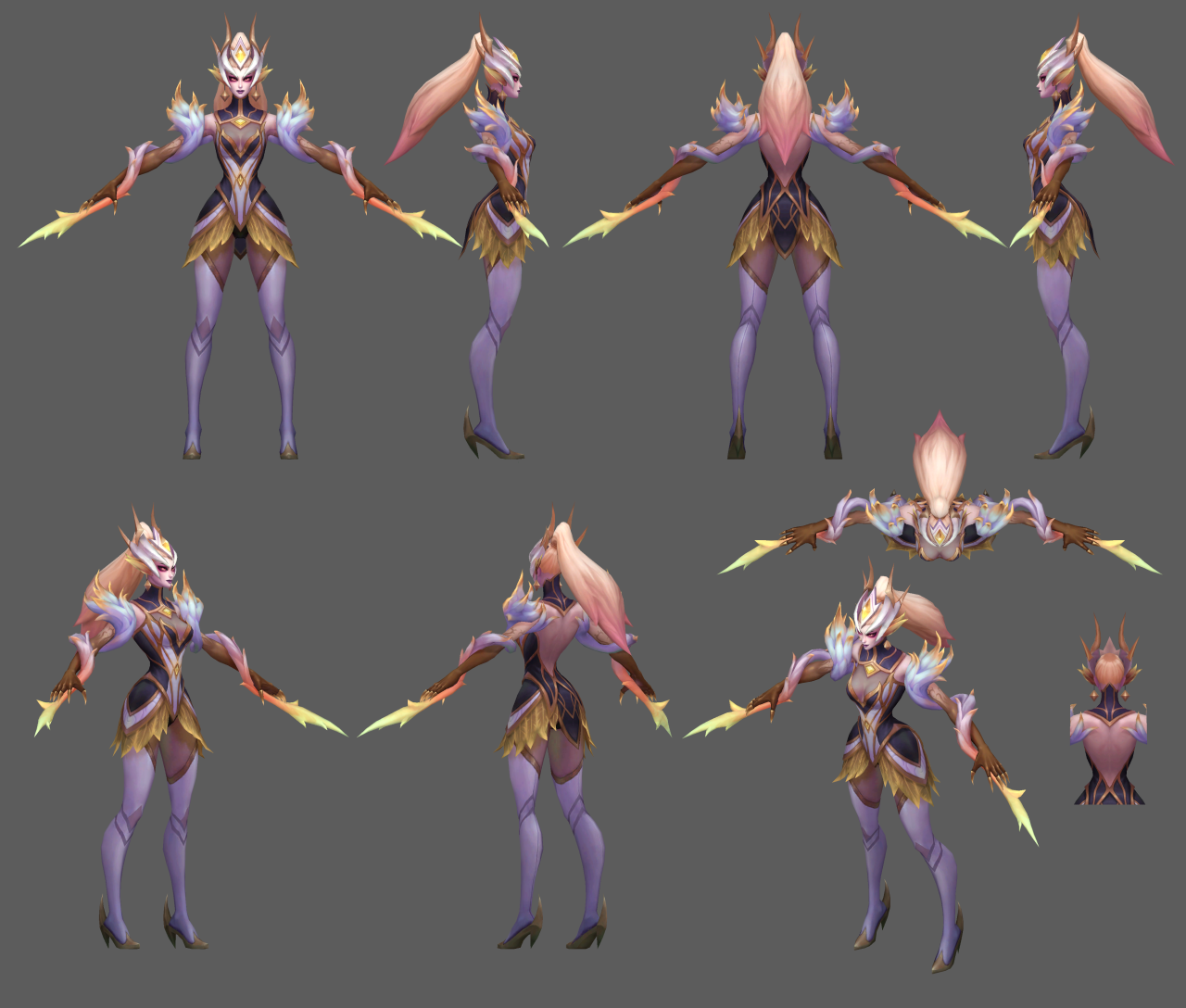 3D League turnarounds — Pbe update - Pulsefire + FPX skins (Check