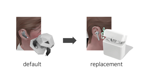 NURIbatsal : OVERRIDE AirPods2 REPLACEMENT MOD (Fitness Stuff NURIbatsal : OVERRIDE AirPods2 REPLACEMENT MOD (Fitness Stuff
