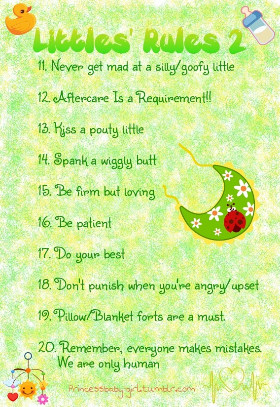 princessbaby-girl:  Little’s Rules 2 