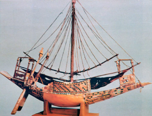 Model Boat of TutankhamunThis is one of eighteen model boats that were found in the treasury of the 