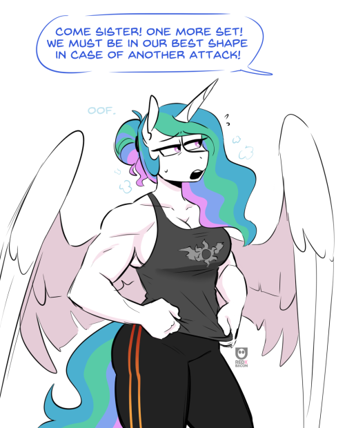 red-x-bacon:  Gotta be in shape to protect the land!Featured : Celestia Twitter | Support Patreon | Stream