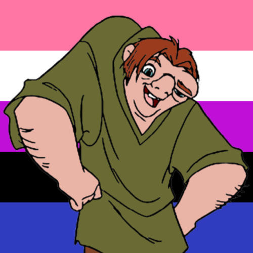 Quasimodo from The Hunchback of Notre Dame is genderfluid!