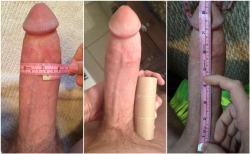 Bigdickdetective: One Of My Favorite Cocks Being Measured And Doing The Tp Roll Test.