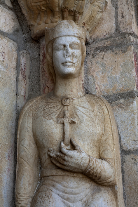 Romanesque sculpture of Saints Helena and  Pastor, 11th-12th c. from Basilique Saint-Just de Valcabr