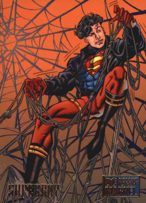 comicbooktradingcards:Marvel vs DC - Series 1 (1995)#25 Superboy