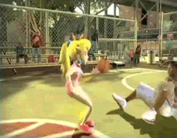 smashbrotherhood:  Sick dunk, Peach! Also, this is not a mod. This really happenned in a real game. Not even kidding. 