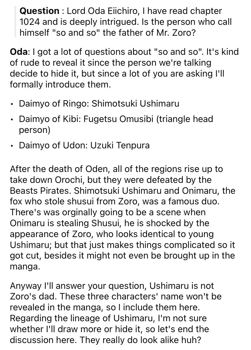 Ushimaru Shimotsuki Is NOT the Father : r/OnePiece