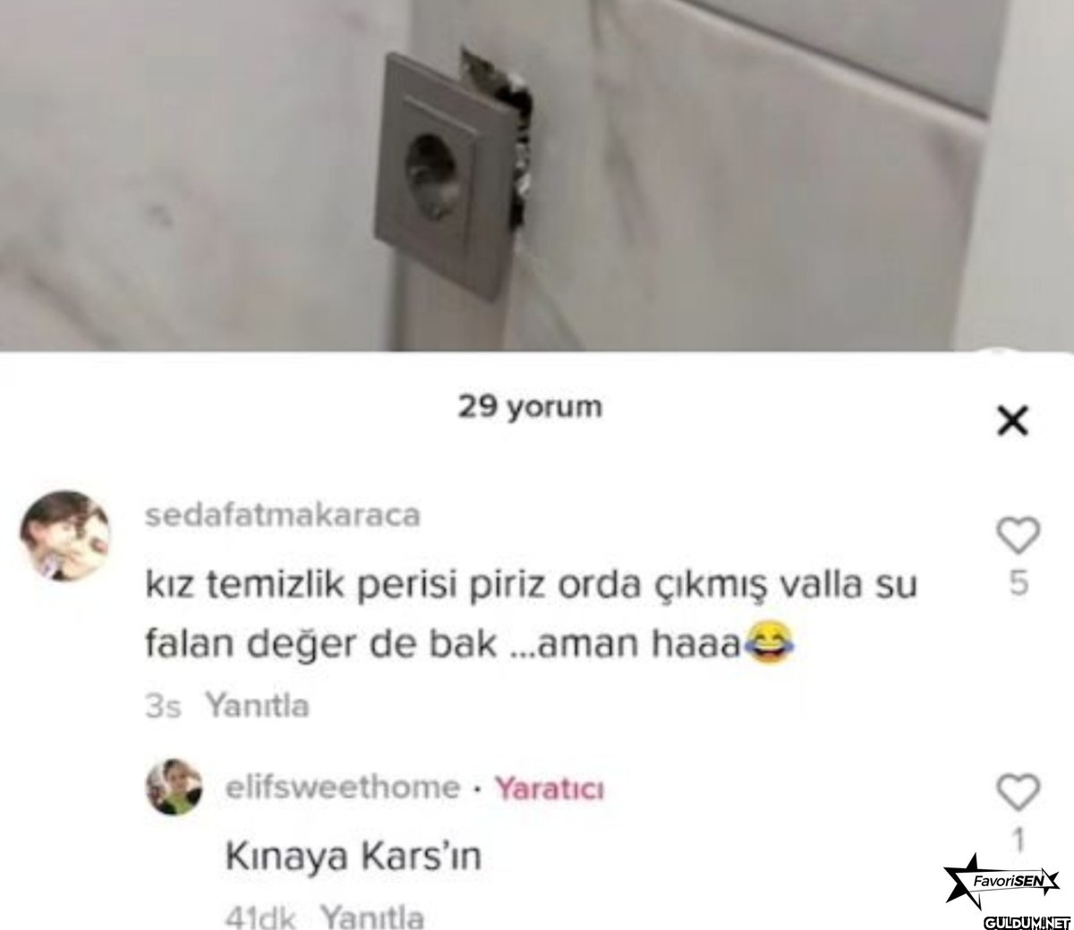 "Kına yakarsın" yazdığını...