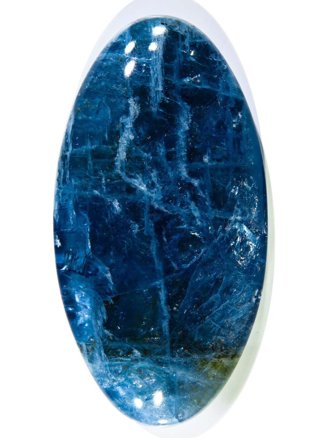 Santa Maria Natural Extra Fine Blue Aquamarine Oval AAA+ Grade de Itabira