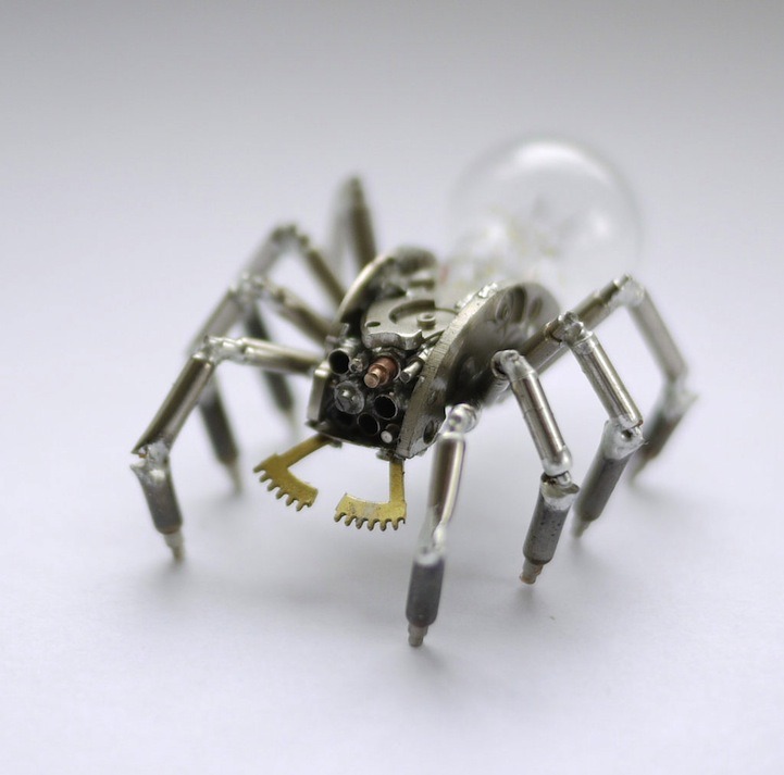 culturenlifestyle:Mechanical Insects Made of Watch Parts by Justin Gershenson-Gates
