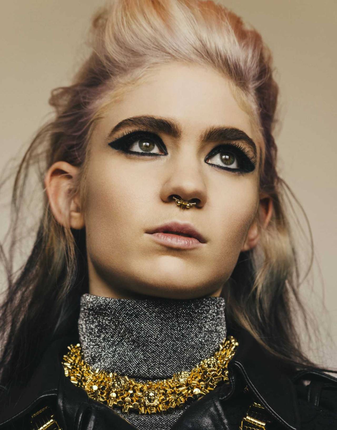 taces:  Grimes photographed by Ben Grieme for The Fader Aug/Sept 2015 