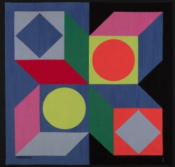 amare-habeo: Victor Vasarely (Hungarian/French, 1908 - 1997)  N° 2 of 6, 1963  Wool, 196 x 194 cm 