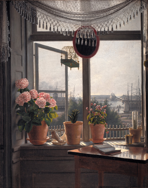 View from the Artist&rsquo;s Window, Martinus Rørbye, 1825 [4218x5340].