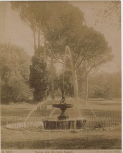 hismarmorealcalm:  Romualdo Moscioni (1849–1925)  Italia  Fontana nella Villa Doria Pamphili Albumen print  