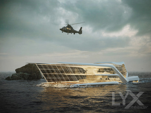 Futuristic Yacht by LYX arkitekter