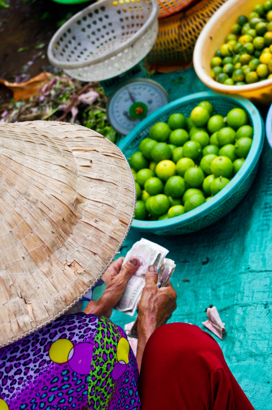Market In Mekong Delta, Vietnam